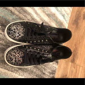 NEW!  AS98 black glitter sneakers size 37